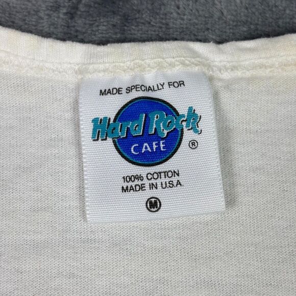 Vintage Hard Rock Cafe Maui Surfboard Tank Top White M USA‎ Made 90s - Picture 3 of 9
